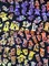 Timeless Treasures Halloween Tonga Batiks Haunted Ghosts Orange Purple 100% Cotton Price per Yard